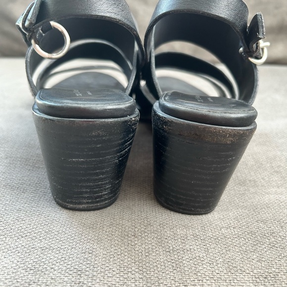 Rag & Bone Folsom Black Leather Sandals 8/38 - Picture 4 of 7